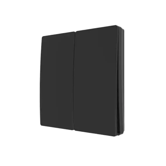 FORUM 2 GANG KINETIC PUSH SWITCH MATT BLACK, IP65