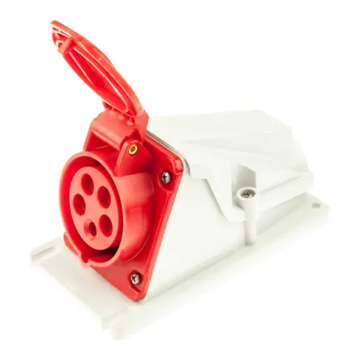 GEWISS 90° SURFACE SOCKET 3P+N+E 16A 400V 6H