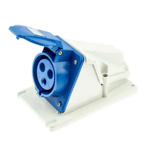 GEWISS 90° SURFACE SOCKET 2P+E 32A 230V 6H