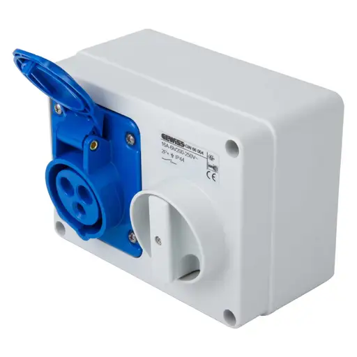 GEWISS 16A 2P+E 230V INTERLOCKED SOCKET IP44