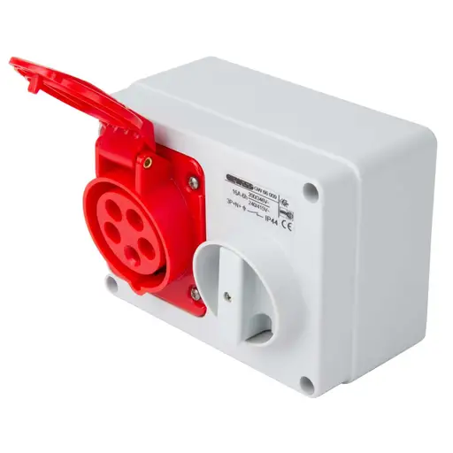GEWISS 16A 3P+N+E 400V INTERLOCKED SOCKET IP44