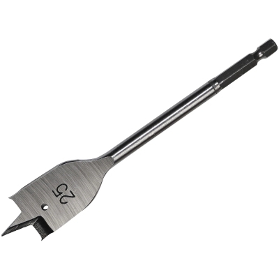 STARRETT 25X152MM FLAT WOOD BIT, HEX SHANK