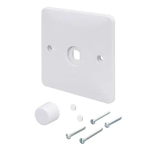 HAGER SOLLYSTA 1 GANG DIMMER SWITCH PLATE & KNOB