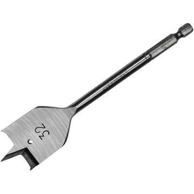 STARRETT 32X152MM FLAT WOOD BIT, HEX SHANK