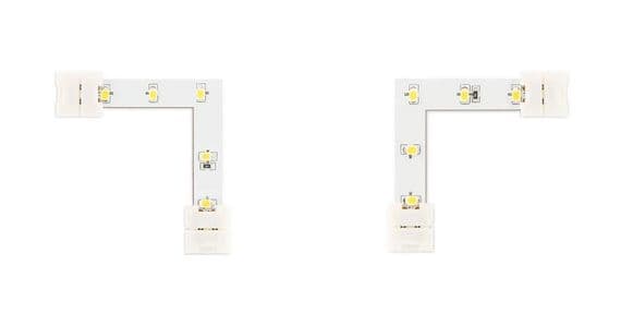 JCC ILLUMINATED LED STRIP CORNERS FOR 9.6W/M, 4000K, 2 PACK