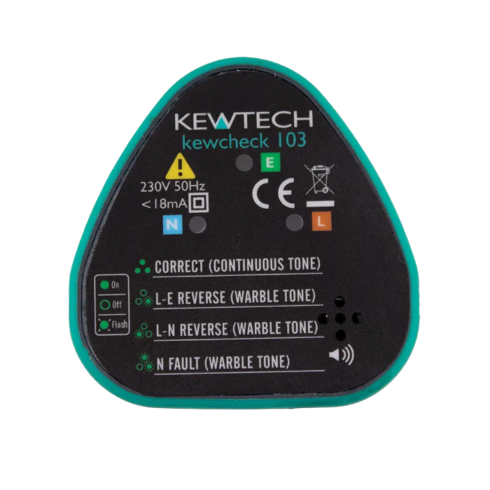KEWTECH SOCKET TESTER WITH AUDIBLE TONE