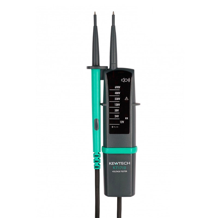 KEWTECH TWO POLE VOLTAGE TESTER 12V-690V WITH SLIM GS38 TIPS
