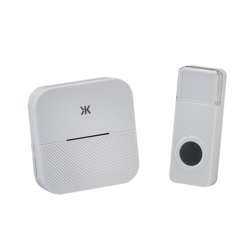 KNIGHTSBRIDGE WIRELESS PLUG IN DOORBELL WHITE