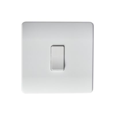 FORUM INTEGRAL ELECTRIC TO KINETIC 1 GANG WALL SWITCH, WHI/BLK