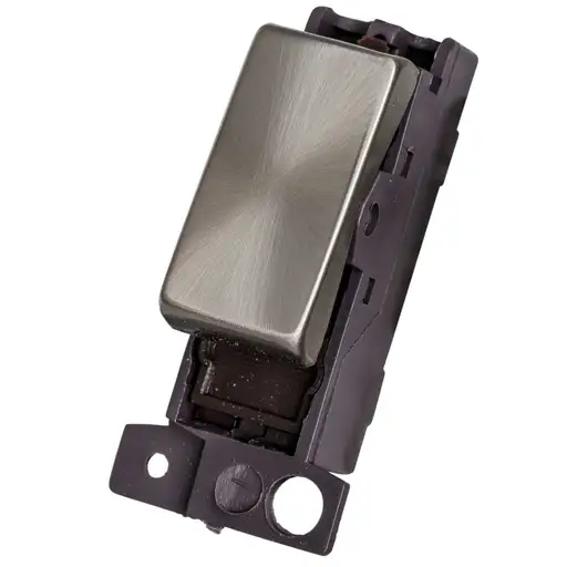 CLICK MINIGRID 10AX 13A DP RESISTIVE SWITCH CLICK SATIN CHROME 